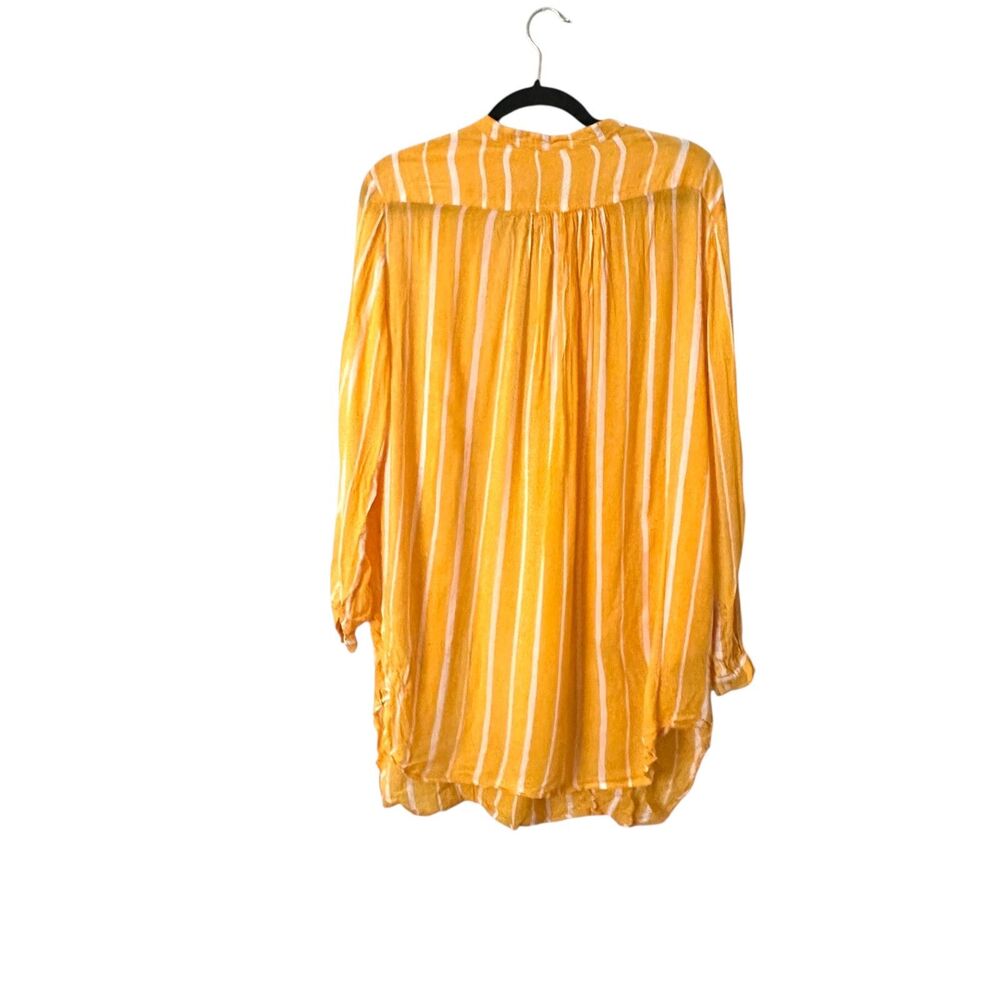 INDAH Striped Long Sleeve Tunic Yellow‎ Small - Picture 3 of 4